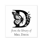 ライブラリー オブ D バタフライ モノグラム セルフインキングスタンプ (デザイン)