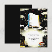 ライブラリー フェアリーテール カスタム ストーリーブック バースデー サンキューカード (正面/裏面)