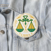 ライブラリ上の〔占星術の〕十二宮図の標識 缶バッジ (インサイチュ)