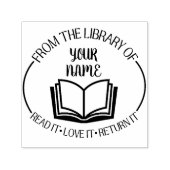 ライブラリ先生自己インキングのゴムスタンプ セルフインキングスタンプ (デザイン)