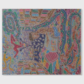 ライブラリ内の単語 ラッピングペーパー (フラット)