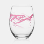 ライブラリ反射 ステムなしワイングラス (裏面)