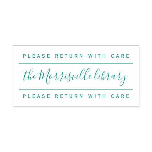 ライブラリ名気にを付けカスタムて戻るモダン セルフインキングスタンプ (デザイン)