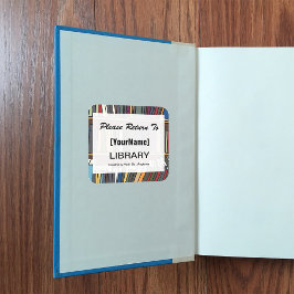 ライブラリ図書返却ステッカー スクエアシール