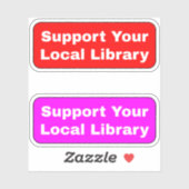 （ライブラリ図書館員）ローカル図書館をサポート シール (シート)