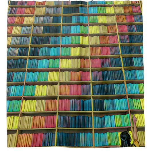 ライブラリ愛好家のギフト シャワーカーテン (正面)