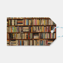 ライブラリ抱き枕内のブック ギフトタグ