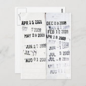 ライブラリ日付スタンプはがき ポストカード (正面/裏面)