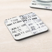 ライブラリ日付スタンプコースター コースター (左側)