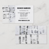 ライブラリ日付スタンプ名刺 名刺 (正面/裏面)