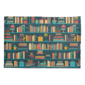 ライブラリ棚読み取りブックラバーパターン 枕カバー (裏面-左)