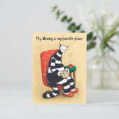 ライブラリ猫好きリバイアル ポストカード (スタンド正面)