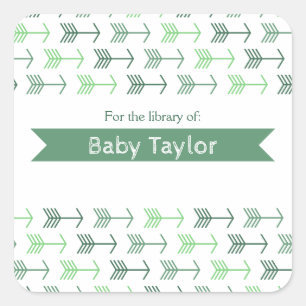 ライブラリ蔵書票シール スクエアシール