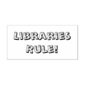 ライブラリ規則！スタンプ ラバースタンプ (インプリント)