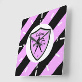 ライブラリ記号 スクエア壁時計 (傾斜)