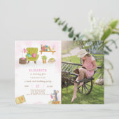 ライブラリ誕生日招待状（写真あり） 招待状 (スタンド正面)