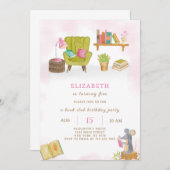 ライブラリ誕生日招待状 招待状 (正面/裏面)