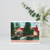 ライブラリ、ハリウッド、CAヴィンテージ ポストカード (スタンド正面)