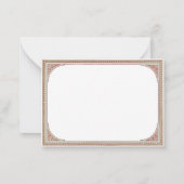 ライブラリ |ヴィンテージエレガントフレーム ノートカード (裏面)