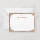 ライブラリ |ヴィンテージエレガントフレーム ノートカード (正面)