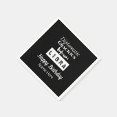 ライブラリ〔占星術の〕十二宮図おもしろい特性誕生日 スタンダードカクテルナプキン (角)