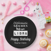 ライブラリ〔占星術の〕十二宮図おもしろい特性誕生日 ペーパープレート (パーティー)