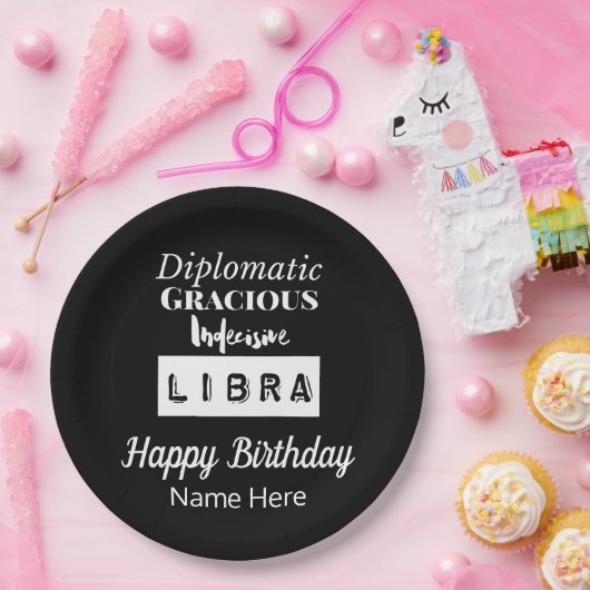 ライブラリ〔占星術の〕十二宮図おもしろい特性誕生日 ペーパープレート (パーティー)