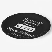 ライブラリ〔占星術の〕十二宮図おもしろい特性誕生日 ペーパープレート (アングル)