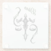 ライブラリ〔占星術の〕十二宮図記号 ガラスコースター (裏面)