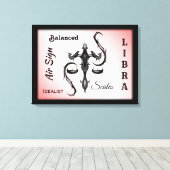 ライブラリ〔占星術の〕十二宮図記号 キャンバスプリント (インサイチュ (ウッドフロア))