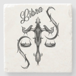 ライブラリ〔占星術の〕十二宮図記号 ストーンコースター