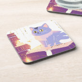 ライブラリcatカフェ コースター (左側)