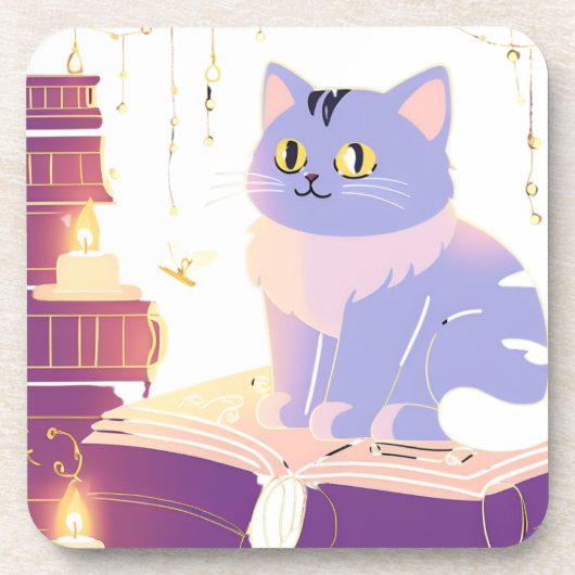 ライブラリcatカフェ コースター (正面)