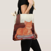 ライブラリCat トートバッグ (クローズアップ)