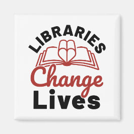 ライブラリChange Lives Librarian マグネット