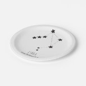 ライブラ名前をカスタムする10月誕生日紙プレート ペーパープレート (アングル)