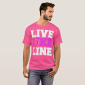 ライブリックラインバレーボールスポーツ Tシャツ (正面フル)