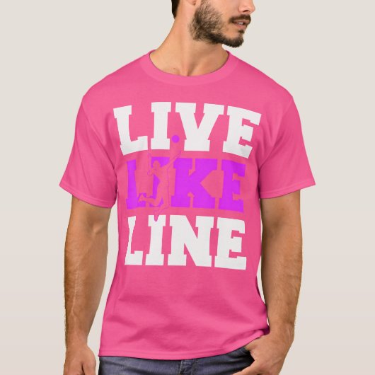 ライブリックラインバレーボールスポーツ Tシャツ (正面)
