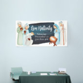 ライブ出生クリスマスチャーチバナー 横断幕 (トレードショー)