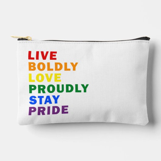 ライブ大胆なラブプライリーステイプライド アクセサリーポーチ (正面)