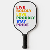 ライブ大胆なラブプライリーステイプライド ピックルボールラケット (裏面)