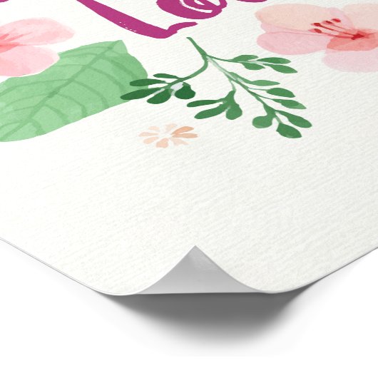 ライブ笑いの愛のキャンバス印刷 ポスター (角)