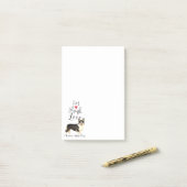 ライブ笑いを愛するカーディガンウェルシュコーギー ポストイット (デスク上)