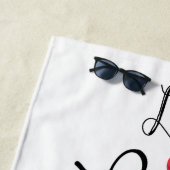 ライブ笑いを愛する（犬）ドーベルマン・ピンシェルビーチタオル ビーチタオル (インサイチュ)