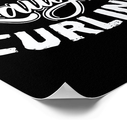 ライブ笑いカーリングウィンタースポーツスタイン ポスター (角)