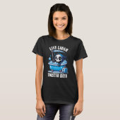 ライブ笑いトースターおもしろいバス皮肉なライブ笑い Tシャツ (正面フル)