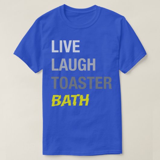 ライブ笑いトースターバス Tシャツ (デザイン正面)