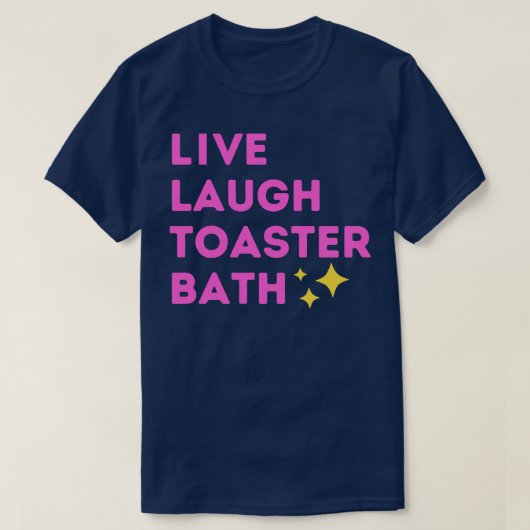 ライブ笑いトースターバス Tシャツ (デザイン正面)