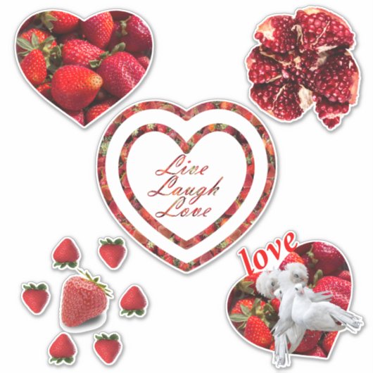 ライブ笑いラブセット シール (正面)