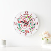 ライブ笑いラブフローラ  ラージ壁時計 (ホーム)